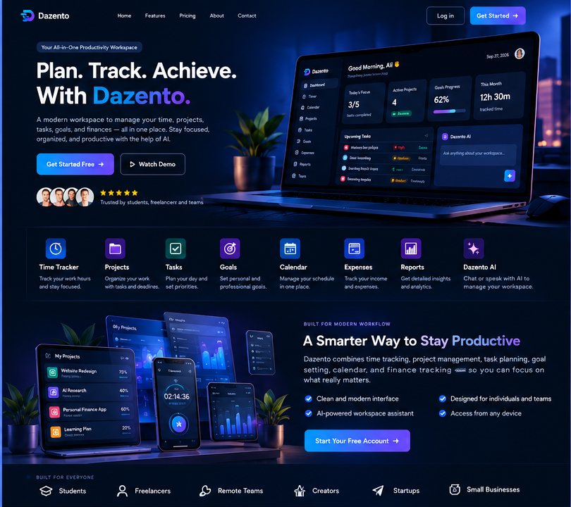 Dazento dashboard
